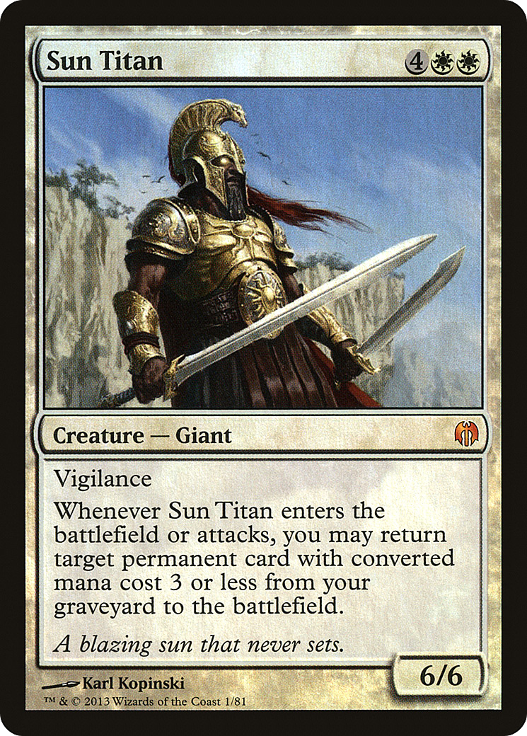 Sun Titan (DDL-001) [Misc] Duel Decks: Heroes vs. Monsters Foil MTG Single Wizards of the Coast