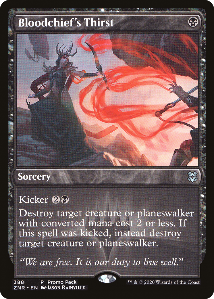 Bloodchief's Thirst (PPZNR-388) [Zendikar Rising] MTG Single Wizards of the Coast