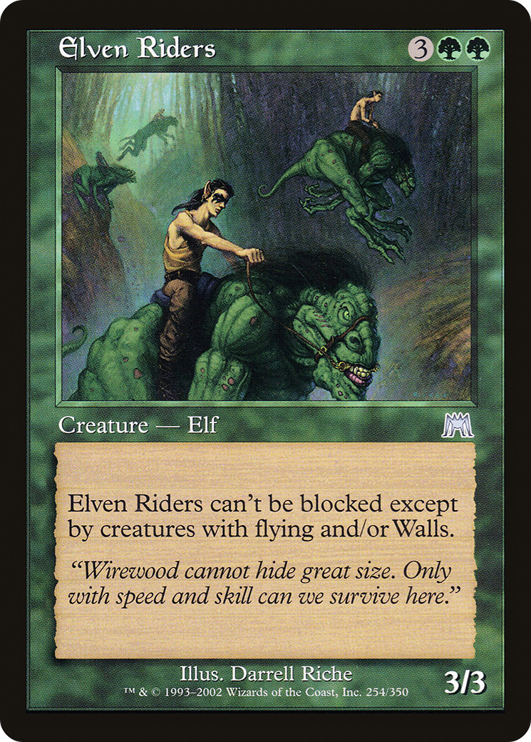 Elven Riders (ONS-254) [Onslaught] Foil MTG Single Wizards of the Coast