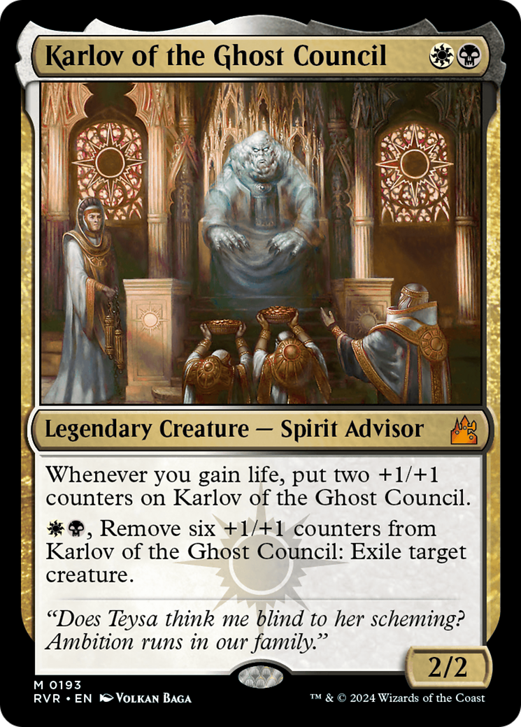 Karlov of the Ghost Council [Ravnica Remastered] MTG Single Magic: The Gathering
