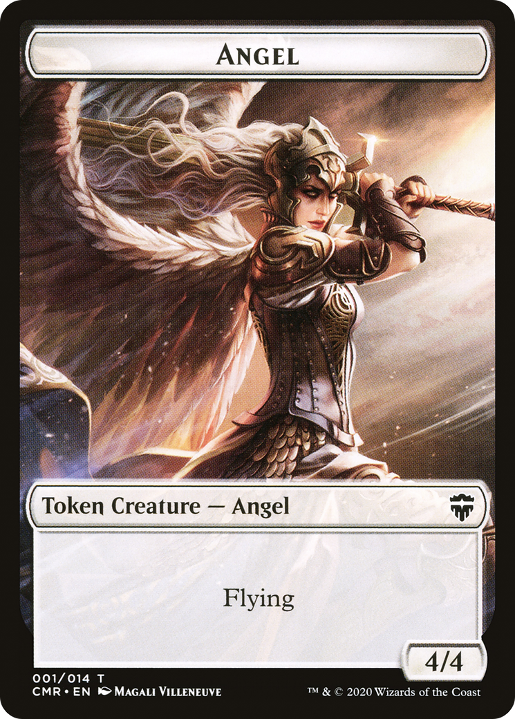 Angel Token (CMR-001) [Tokens] Commander Legends Tokens MTG Single Wizards of the Coast
