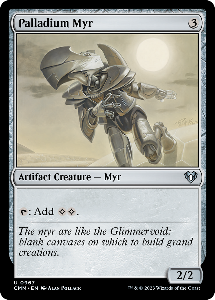 Palladium Myr (CMM-967) [Commander Masters] MTG Single Wizards of the Coast