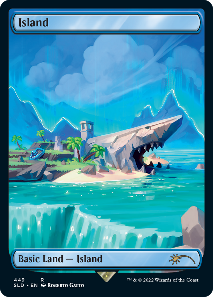 Island (449) (SLD-449) [Secret Lair] Drop (Full Art) Foil MTG Single Wizards of the Coast