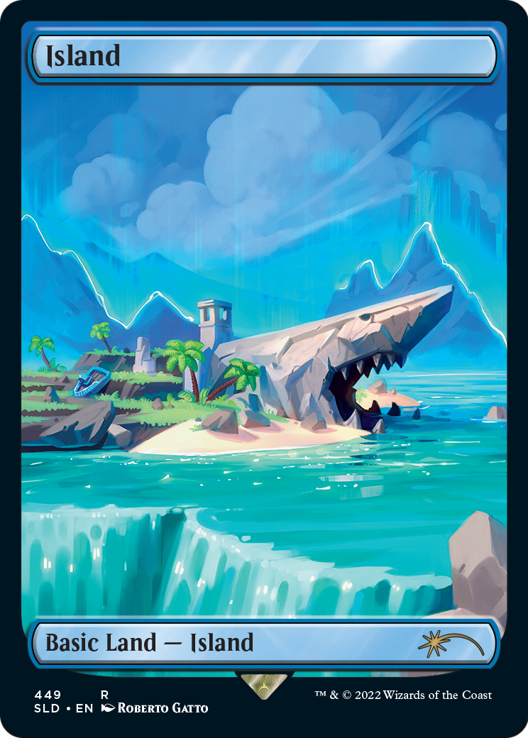 Island (449) (SLD-449) [Secret Lair] Drop (Full Art) MTG Single Wizards of the Coast