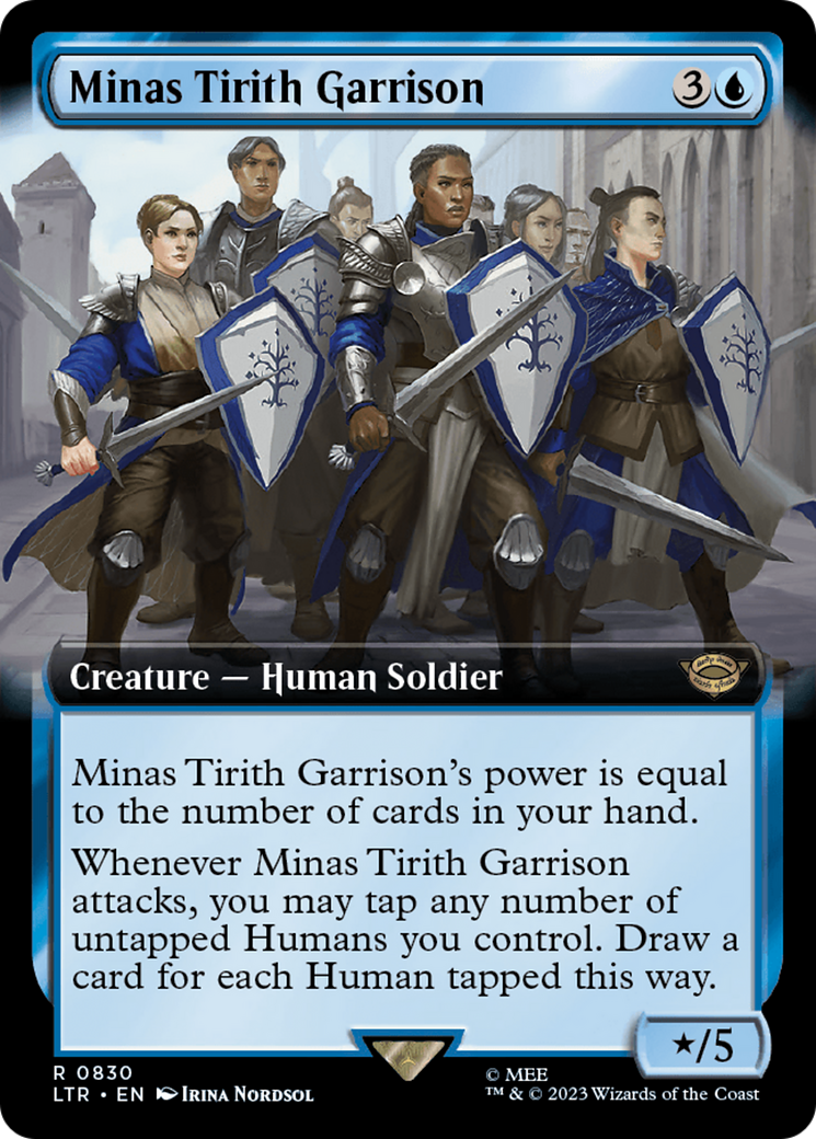 Minas Tirith Garrison (LTR-830) [The Lord of the Rings: Tales of Middle-earth] (Extended Art) MTG Single Wizards of the Coast