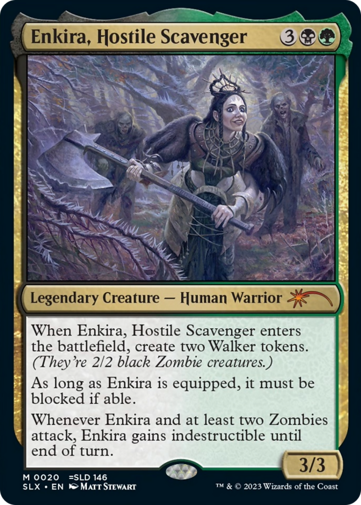 Enkira, Hostile Scavenger (SLX-020) [Secret Lair] Universes Within MTG Single Wizards of the Coast