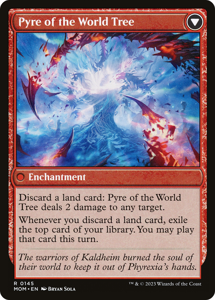 Invasion of Kaldheim // Pyre of the World Tree (MOM-145) [March of the Machine] Foil MTG Single Wizards of the Coast
