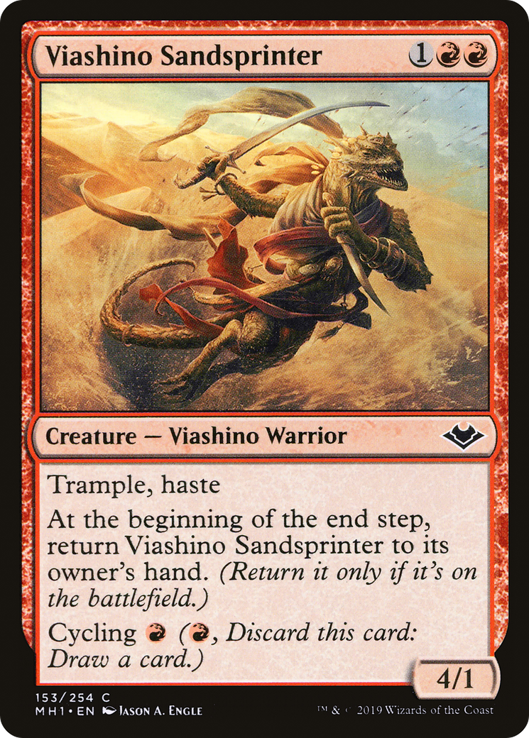 Viashino Sandsprinter (MH1-153) [Modern Horizons] Foil MTG Single Modern Horizons