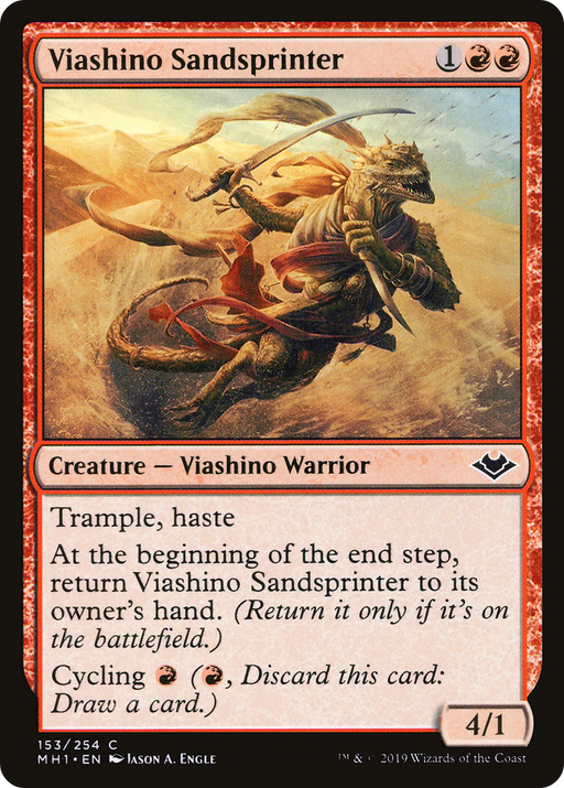 Viashino Sandsprinter (MH1-153) [Modern Horizons] Foil MTG Single Modern Horizons