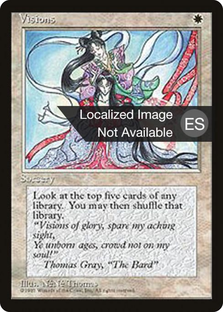 Visions (4BB-054) [Fourth Edition Foreign Black Border] MTG Single Wizards of the Coast
