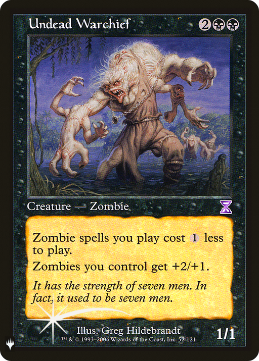 Undead Warchief (LIST-052) [Mystery Booster] The List Foil MTG Single Wizards of the Coast