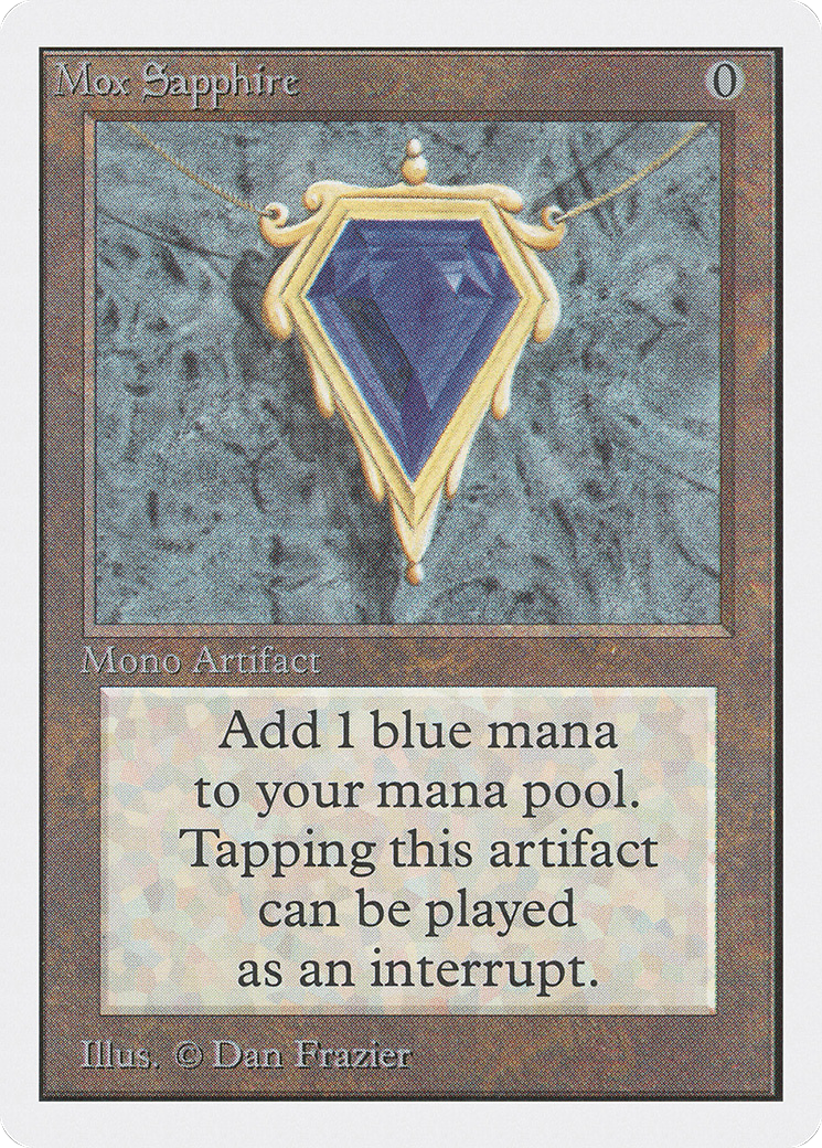Mox Sapphire (2ED-) [Oldschool] Unlimited Edition MTG Single Wizards of the Coast