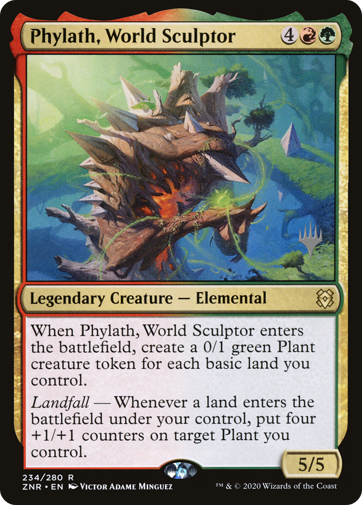 Phylath, World Sculptor (PPZNR-234P) [Zendikar Rising Promos] MTG Single Wizards of the Coast