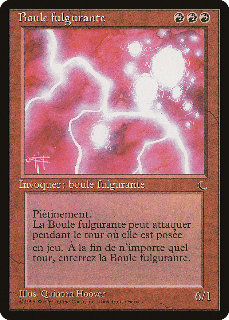 Ball Lightning (French) - "Boule fulgurante" (REN-) [Renaissance] MTG Single Wizards of the Coast