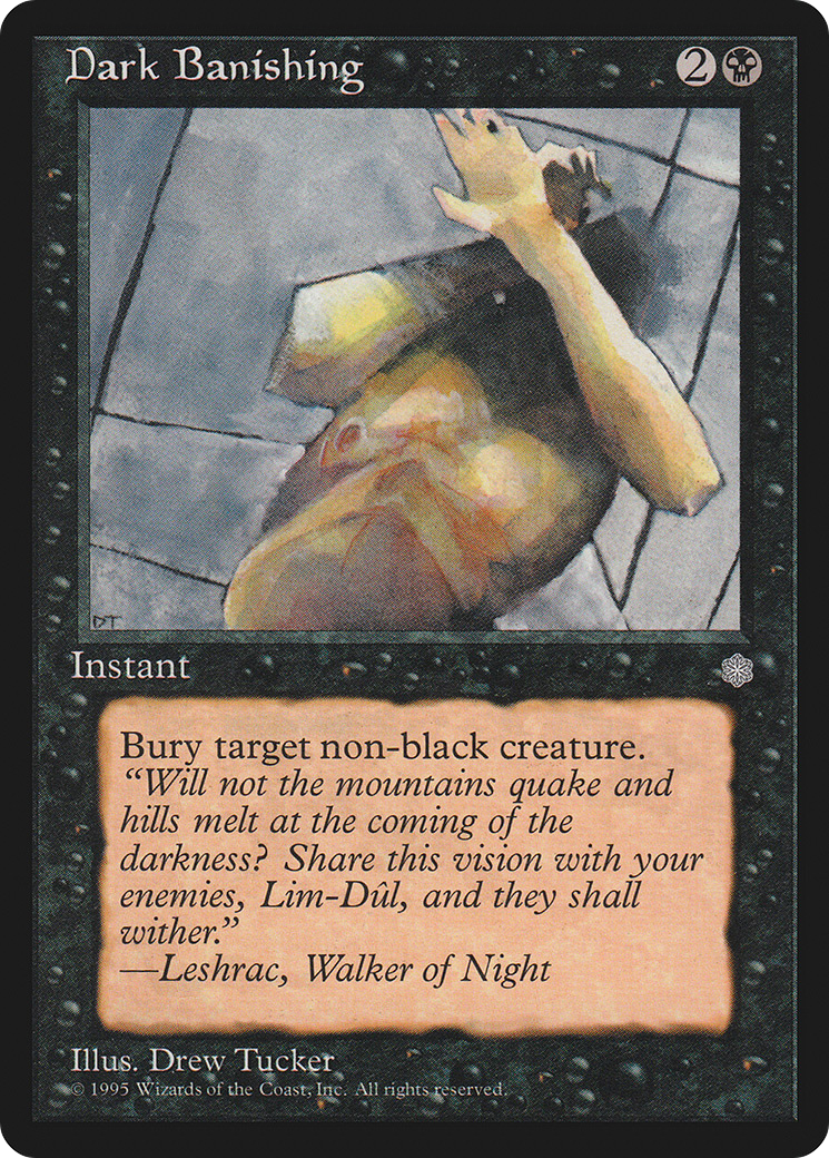 Dark Banishing (ICE-) [Ice Age] MTG Single Wizards of the Coast