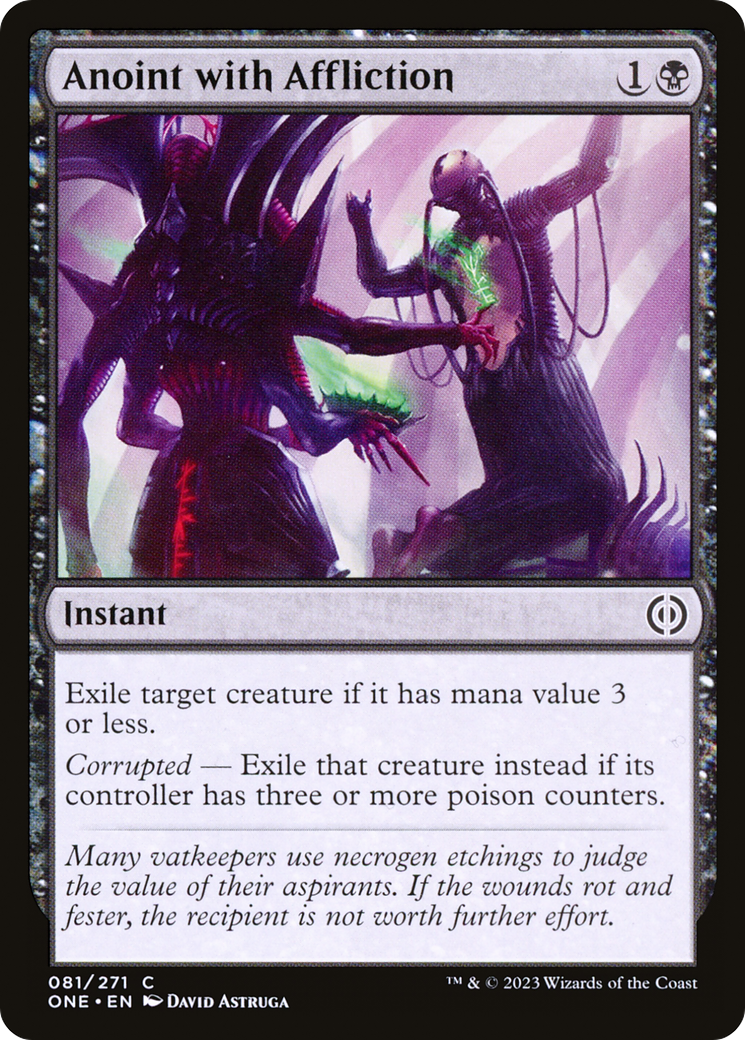 Anoint with Affliction (ONE-081) [Phyrexia: All Will Be One] MTG Single Wizards of the Coast