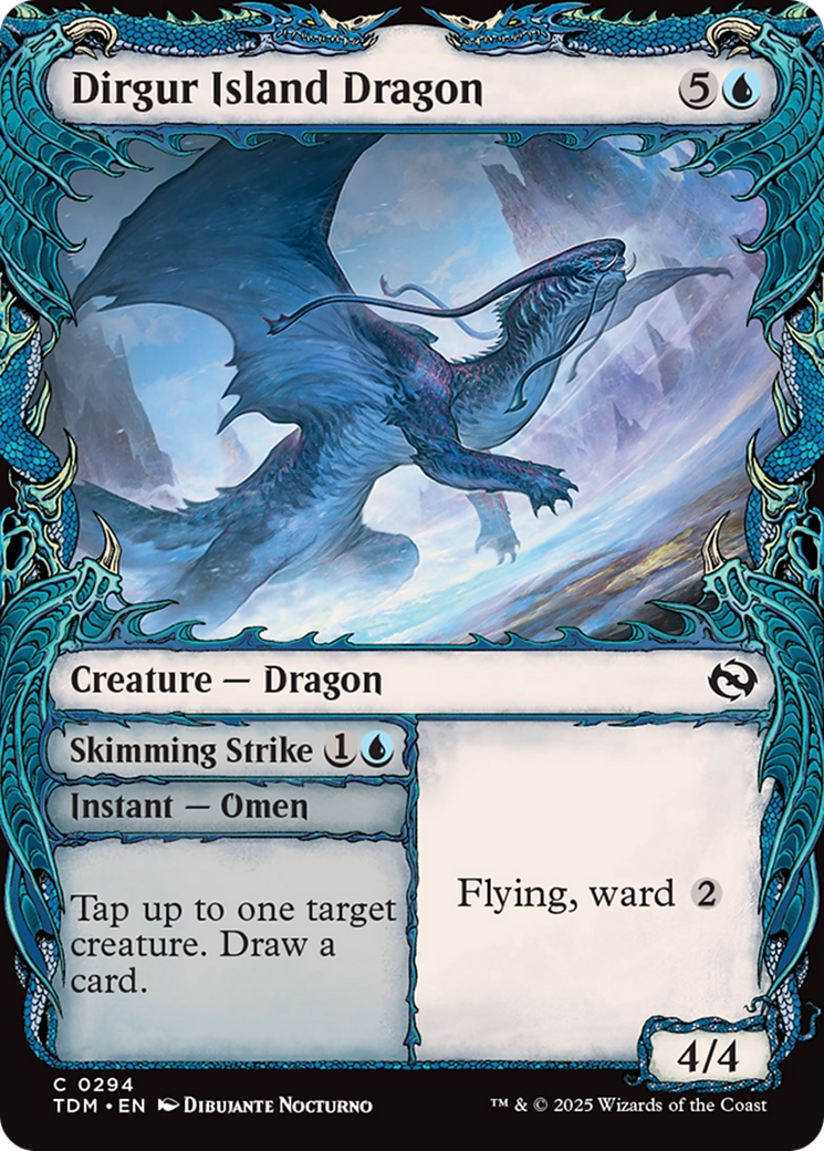 Dirgur Island Dragon (TDM-294) [Tarkir: Dragonstorm] (Showcase) MTG Single Wizards of the Coast