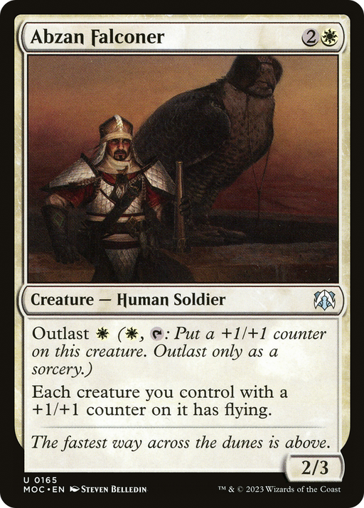 Abzan Falconer (MOC-165) [March of the Machine Commander] MTG Single Wizards of the Coast