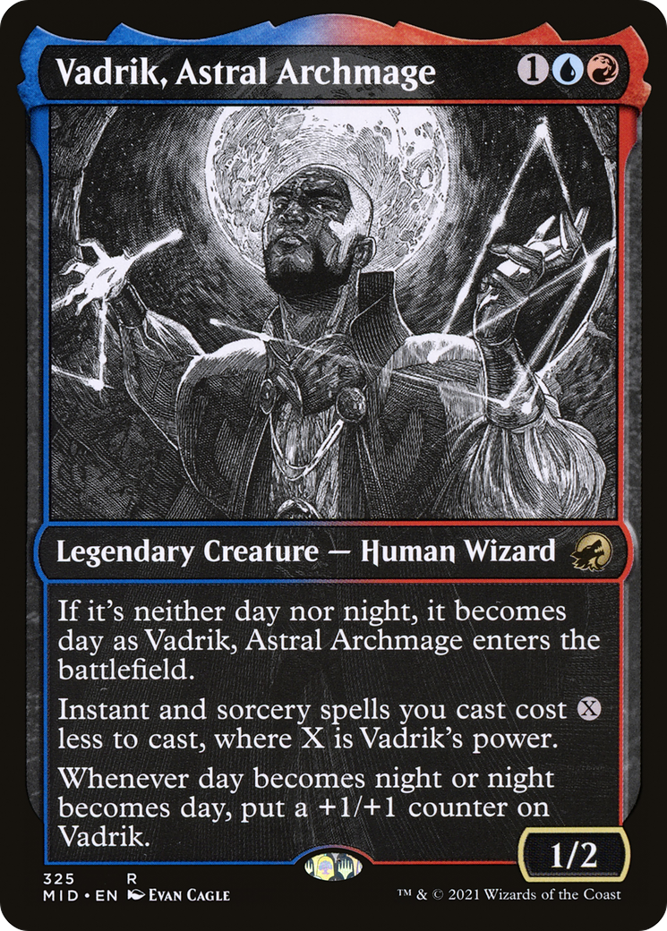 Vadrik, Astral Archmage (MID-325) [Innistrad: Midnight Hunt] (Showcase) Foil MTG Single Wizards of the Coast