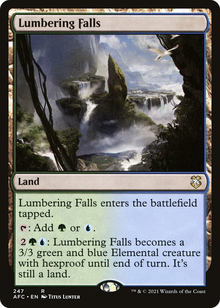 Lumbering Falls (AFC-247) [Forgotten Realms Commander] MTG Single Wizards of the Coast