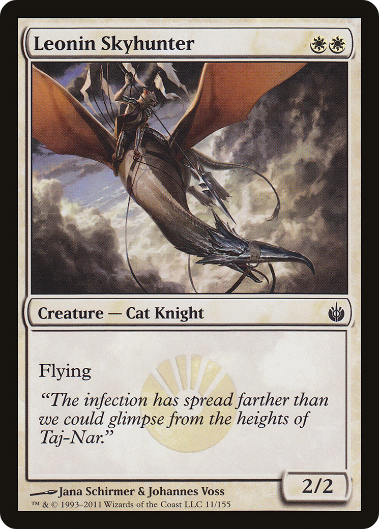 Leonin Skyhunter (MBS-011) [Mirrodin Besieged] MTG Single Wizards of the Coast