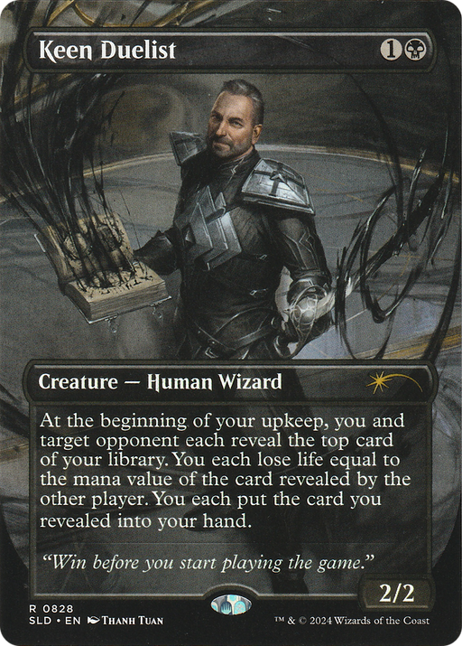 Keen Duelist (Rainbow Foil) (SLD-828) [Secret Lair] Drop (Borderless) Foil MTG Single Wizards of the Coast