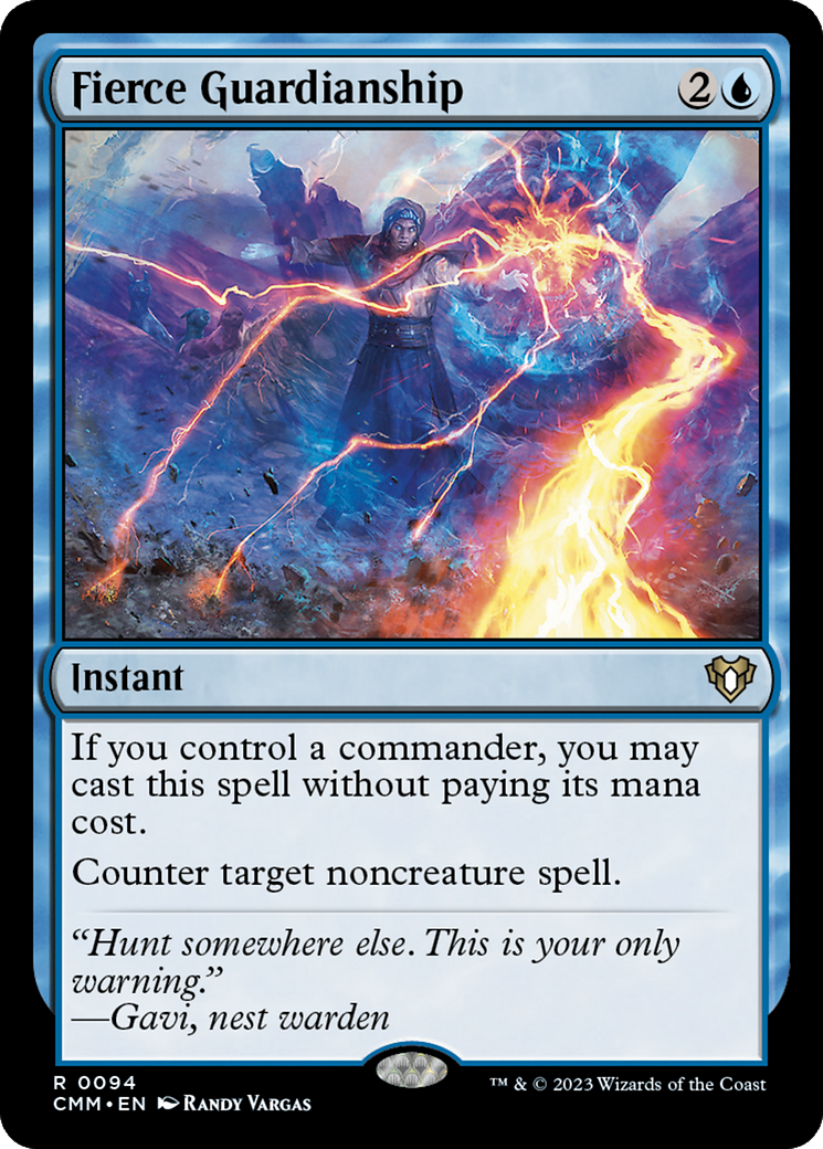 Fierce Guardianship (CMM-094) [Commander Masters] Foil MTG Single Wizards of the Coast