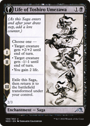 Life of Toshiro Umezawa // Memory of Toshiro (NEO-108) [Kamigawa: Neon Dynasty] MTG Single Wizards of the Coast