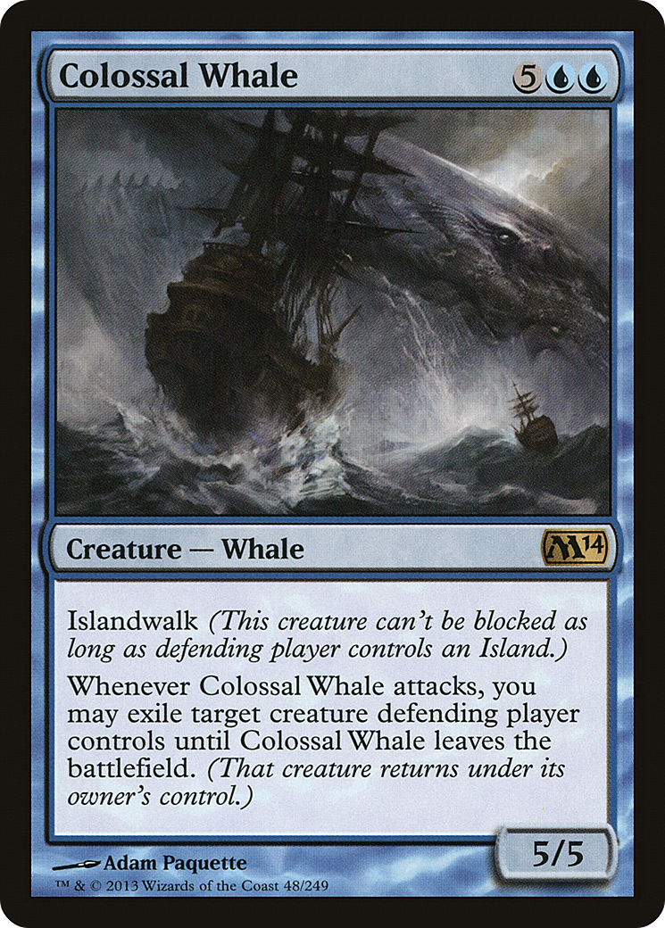 Colossal Whale (M14-048) [Magic 2014] MTG Single Wizards of the Coast