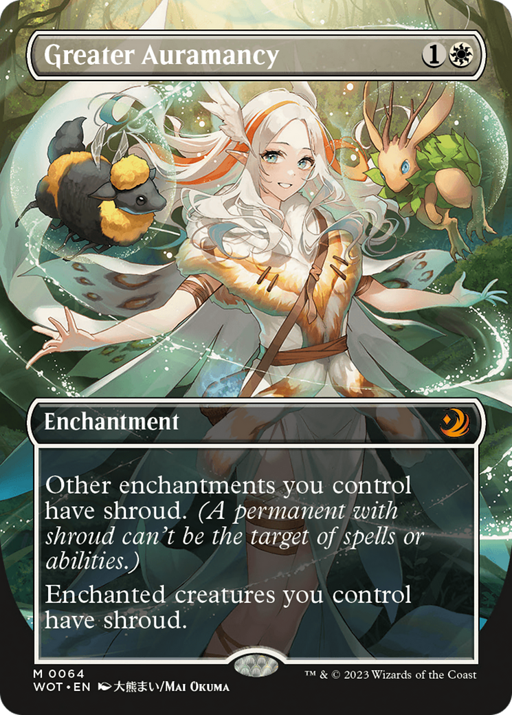 Greater Auramancy (Anime Borderless) (WOT-064) [Wilds of Eldraine: Enchanting Tales] (Borderless) MTG Single Wizards of the Coast