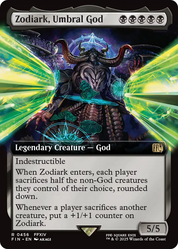 Zodiark, Umbral God (FIN-456) [FINAL FANTASY] (Extended Art) Foil MTG Single Wizards of the Coast