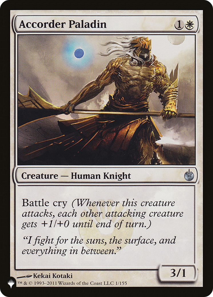 Accorder Paladin (LIST-MBS-1) [Mystery Booster] The List MTG Single Wizards of the Coast