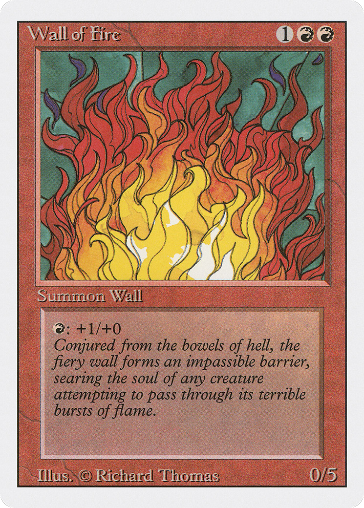Wall of Fire (3ED-183) [Revised Edition] MTG Single Wizards of the Coast