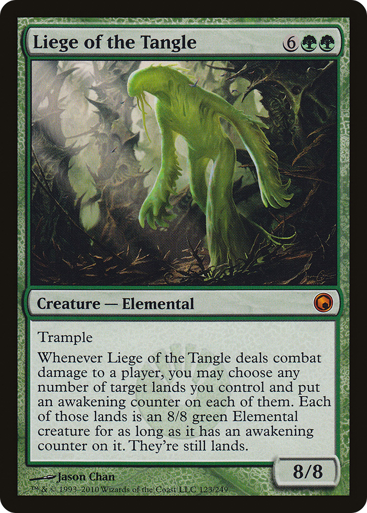 Liege of the Tangle (SOM-123) [Scars of Mirrodin] Foil MTG Single Wizards of the Coast