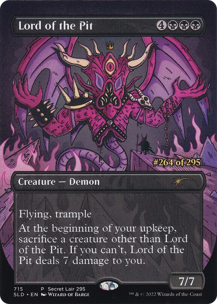 Lord of the Pit (SLD-715) [Secret Lair] Drop (Borderless) MTG Single Wizards of the Coast