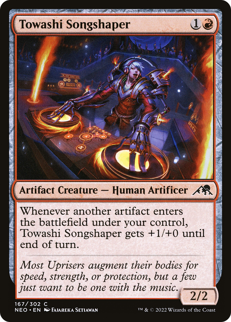 Towashi Songshaper (NEO-167) [Kamigawa: Neon Dynasty] MTG Single Wizards of the Coast