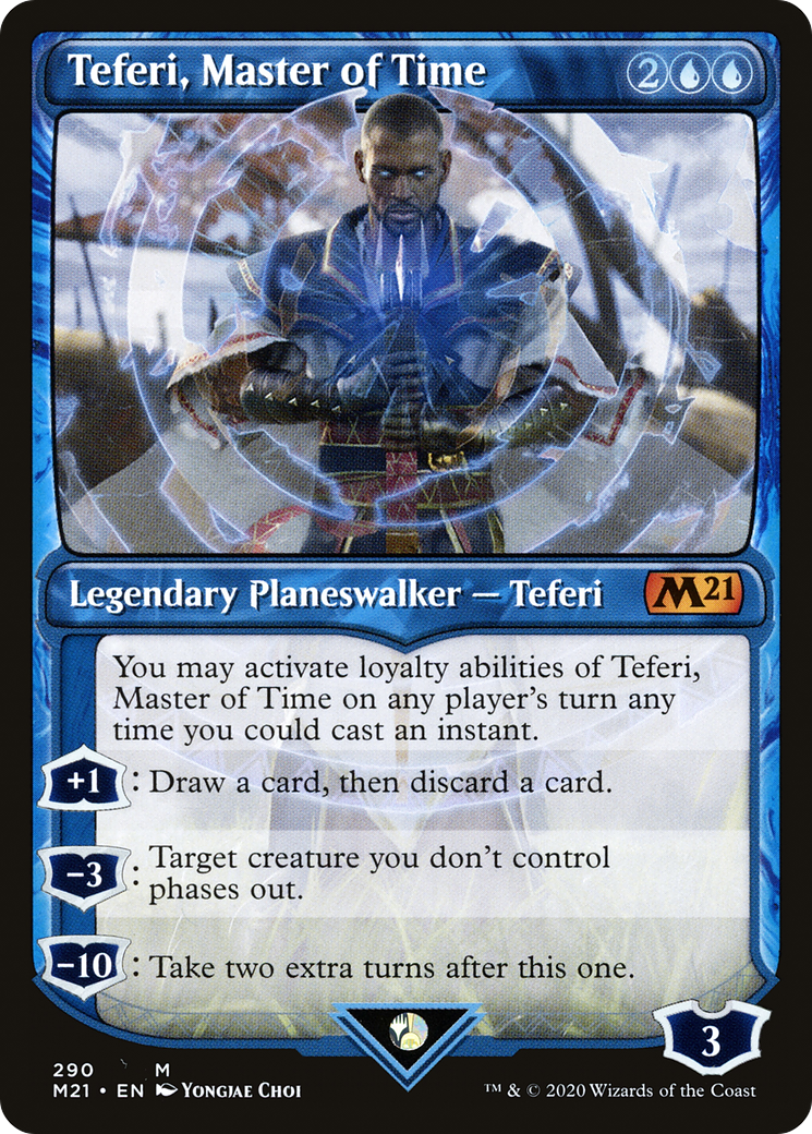 Teferi, Master of Time (290) (M21-290) [Core Set 2021] (Showcase) MTG Single Wizards of the Coast