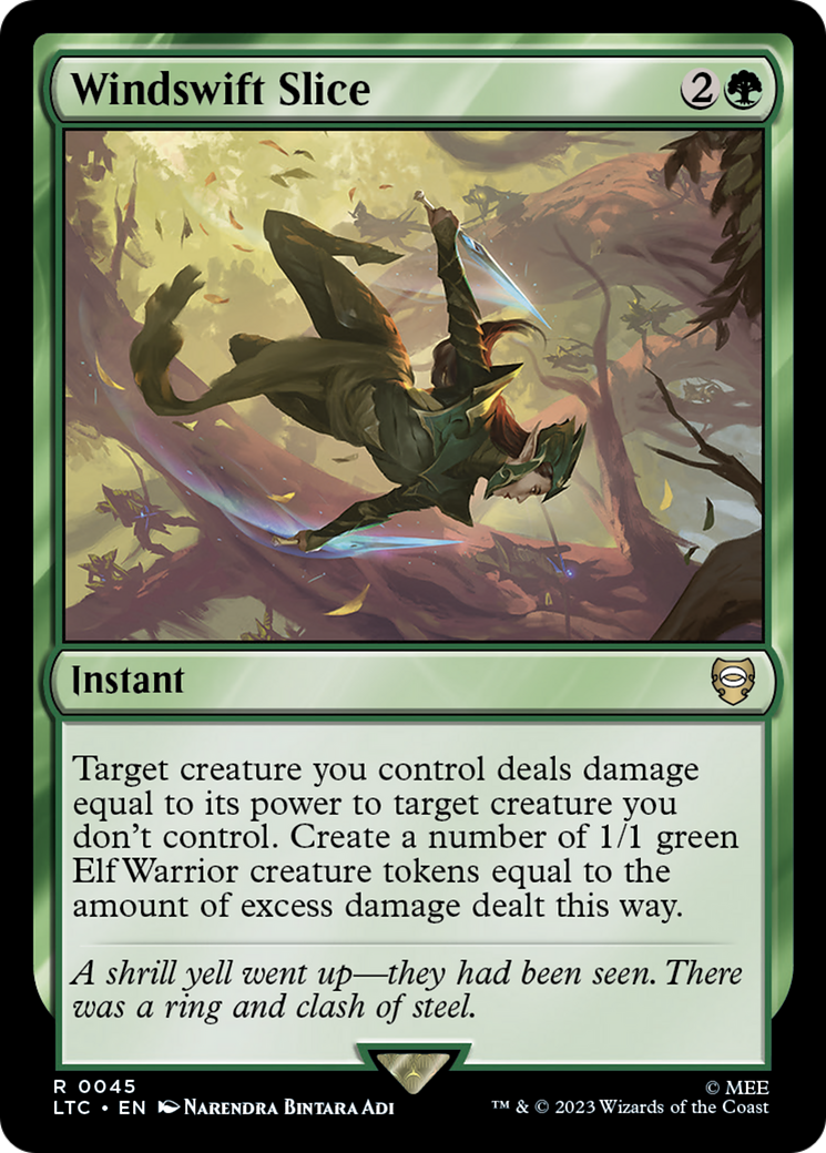 Windswift Slice (LTC-045) [Tales of Middle-earth Commander] MTG Single Wizards of the Coast
