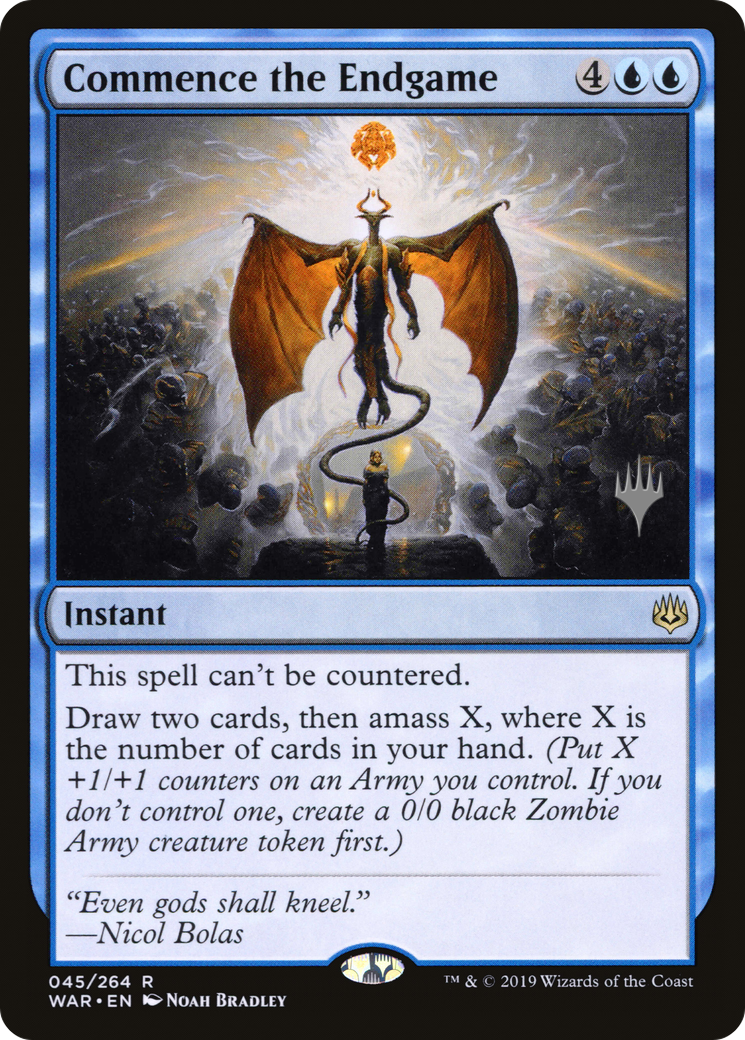 Commence the Endgame (PPELD-045) [War of the Spark Promos] Foil MTG Single Wizards of the Coast