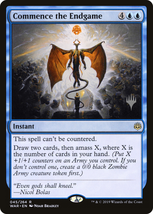 Commence the Endgame (PPELD-045) [War of the Spark Promos] Foil MTG Single Wizards of the Coast