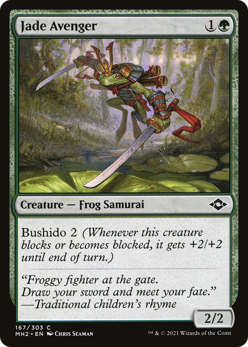Jade Avenger (MH2-167) [Modern Horizons 2] Foil MTG Single Modern Horizons 2