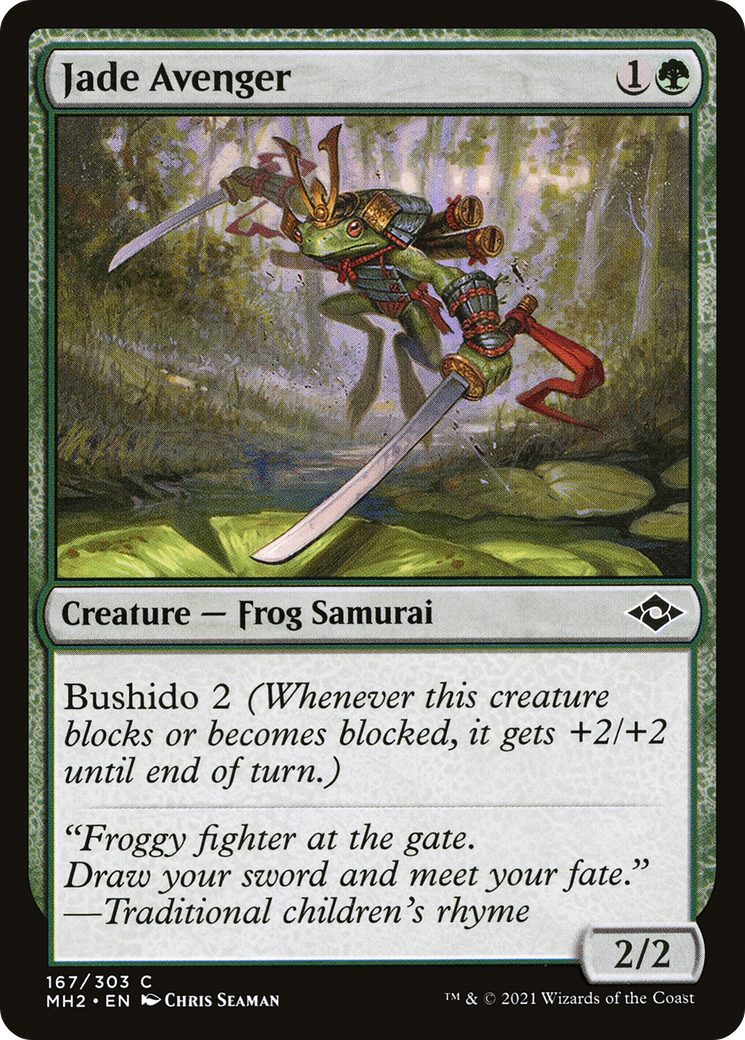 Jade Avenger (MH2-167) [Modern Horizons 2] MTG Single Modern Horizons 2