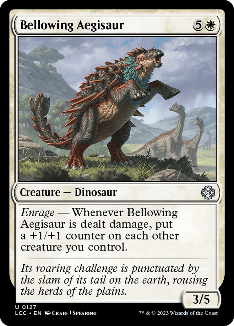 Bellowing Aegisaur (LCC-127) [The Lost Caverns of Ixalan Commander] MTG Single Wizards of the Coast