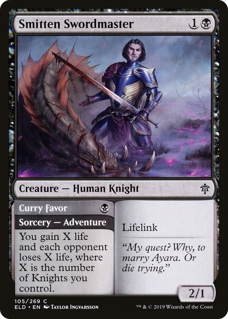 Smitten Swordmaster (ELD-105) [Throne of Eldraine] MTG Single Wizards of the Coast