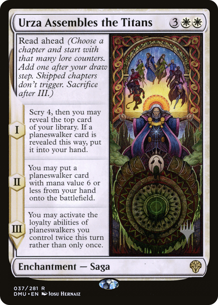 Urza Assembles the Titans (PPDMU-037) [Dominaria United Promos] MTG Single Wizards of the Coast