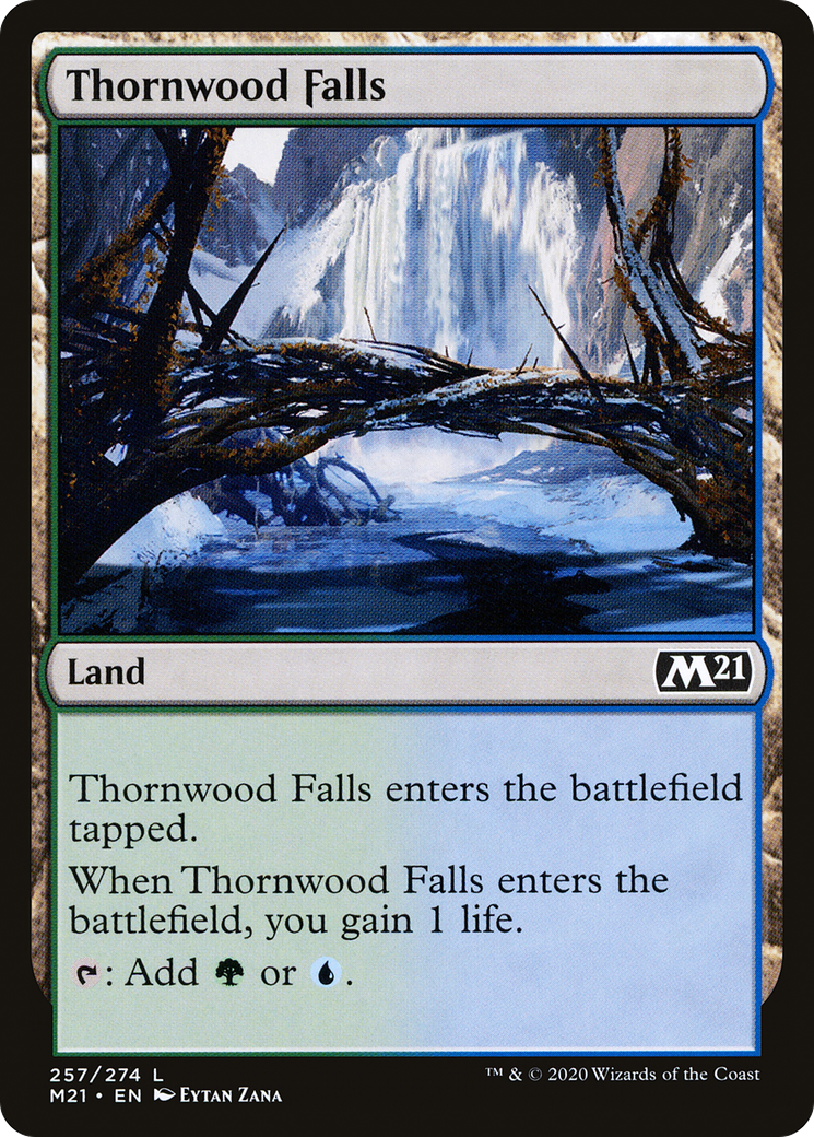 Thornwood Falls (M21-257) [Core Set 2021] Foil MTG Single Wizards of the Coast