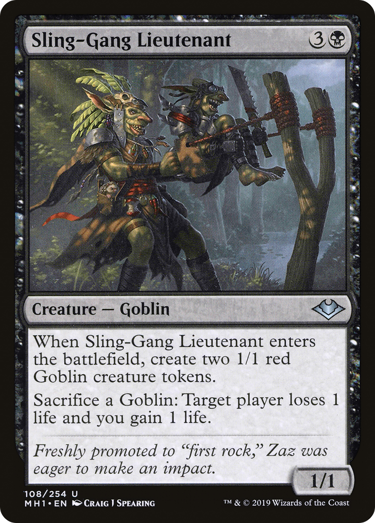 Sling-Gang Lieutenant (MH1-108) [Modern Horizons] Foil MTG Single Wizards of the Coast