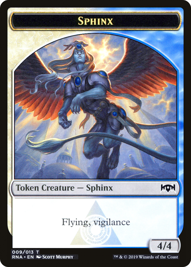 Sphinx Token (RNA-009) [Tokens] Ravnica Allegiance Tokens MTG Single Wizards of the Coast
