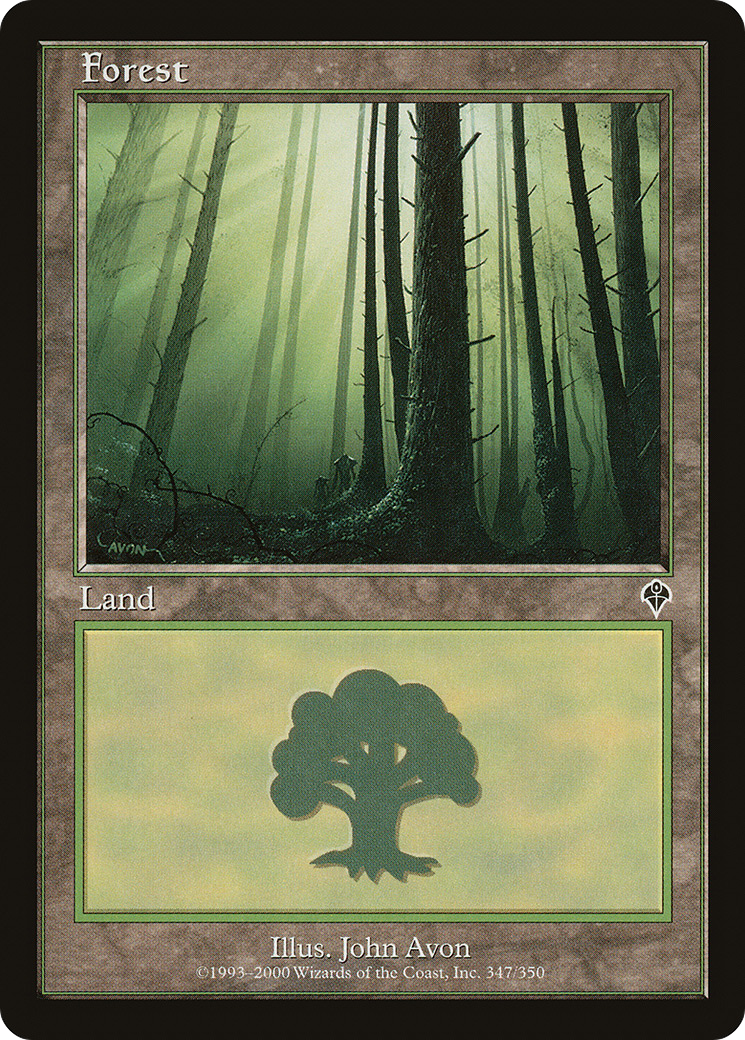 Forest (347) (INV-347) [Invasion] Foil MTG Single Wizards of the Coast