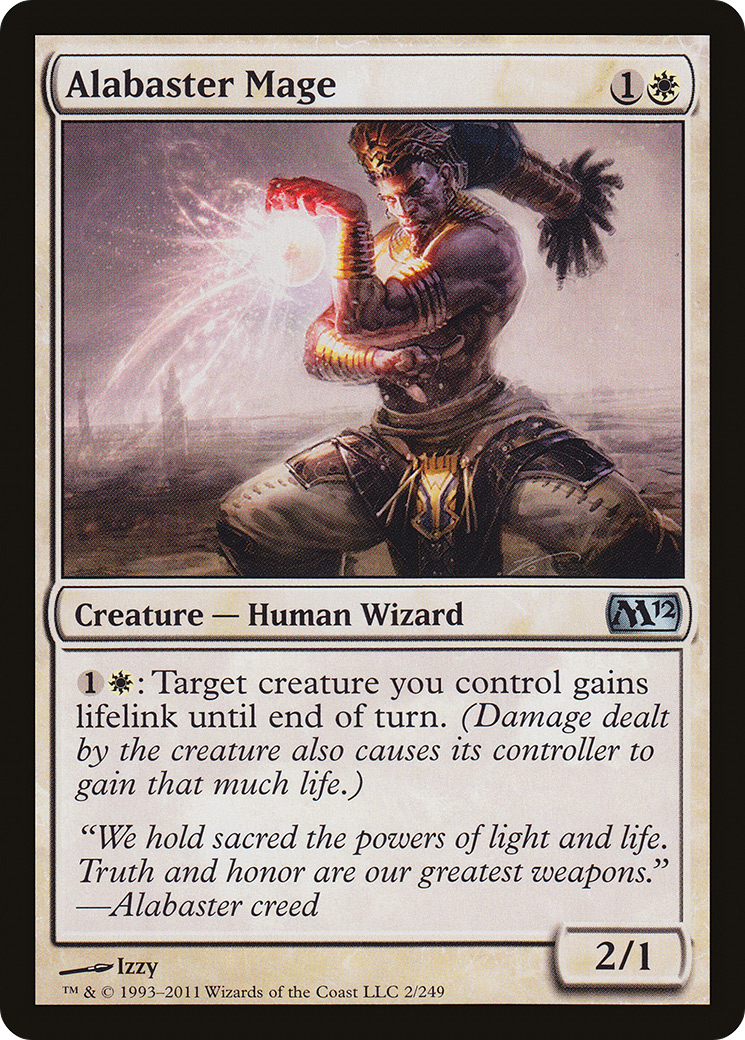 Alabaster Mage (M12-002) [Magic 2012] Foil MTG Single Wizards of the Coast